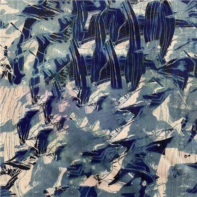 امپرسیونیسم فیروزه پارچه گل